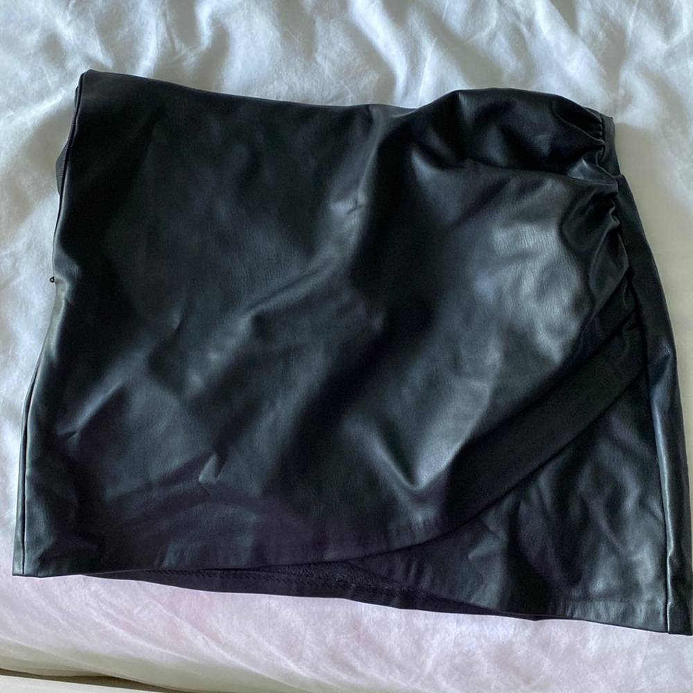 Zara leather skirt